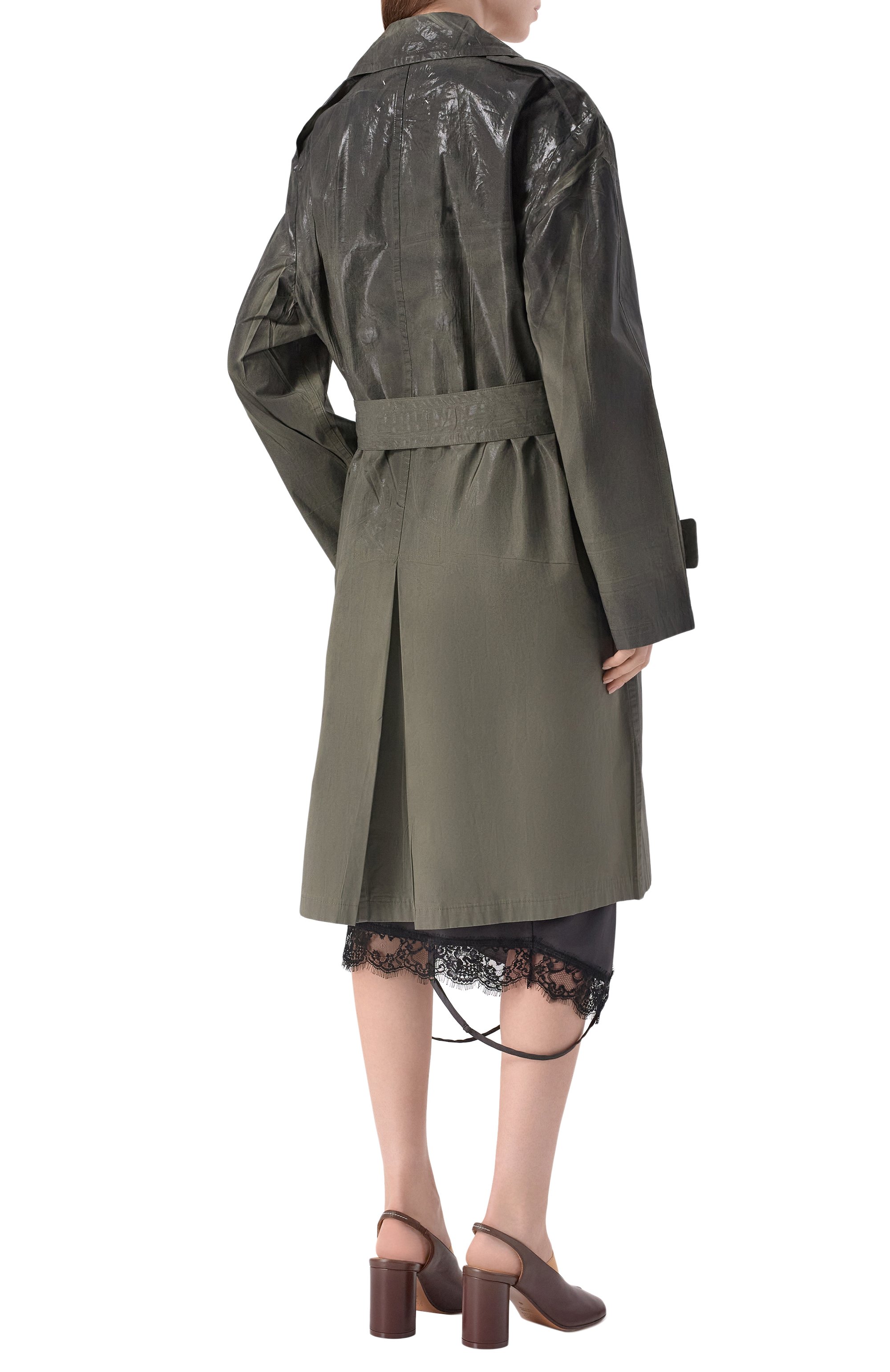 Хлопковый плащ MAISON MARGIELA, арт. S51AH0208/M35783, фото 4