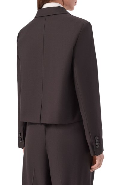 Шерстяной жакет KITON темно-коричневого цвета по цене 562500 руб., арт. D62514K0107I, фото 4 Шерстяной жакет KITON, арт. D62514K0107I, фото 4