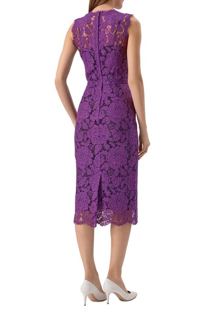 Платье из вискозы и хлопка DOLCE & GABBANA, арт. F6H0ZT/HLM7L, фото 4