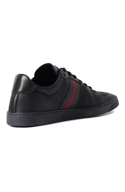 Кожаные кеды coda low GUCCI черного цвета по цене 96300 руб., арт. 865441/AAGFF, фото 3 Кожаные кеды coda low GUCCI, арт. 865441/AAGFF, фото 3