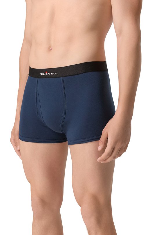 Хлопковые боксеры Kiton UNWBX16K0747D03 Синий  UNWBX16K0747D03 Фото 2
