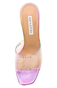 Комбинированные мюли secrets 95 AQUAZZURA, арт. SCRHIGM0-TNP-TST, фото 5