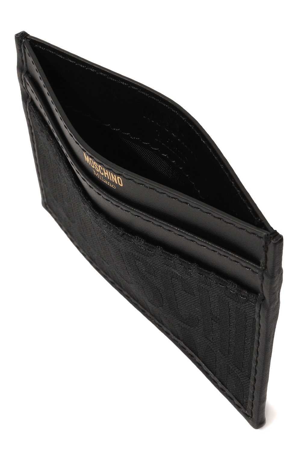 Футляр для кредитных карт MOSCHINO черного цвета по цене 13900 руб., арт. 2316MA8104/8268, фото 3 Футляр для кредитных карт MOSCHINO, арт. 2316MA8104/8268, фото 3