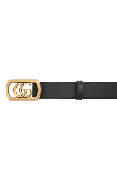 Кожаный ремень GUCCI черного цвета по цене 54720 руб., арт. 575587/AP00T, фото 3 Кожаный ремень GUCCI, арт. 575587/AP00T, фото 3