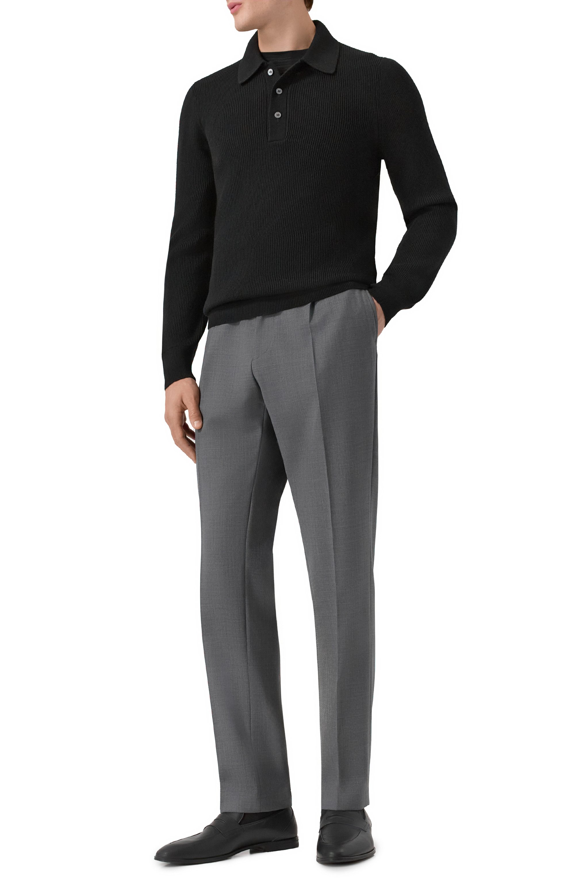 Поло из шерсти и кашемира GRAN SASSO, арт. 57161/19679, фото 2