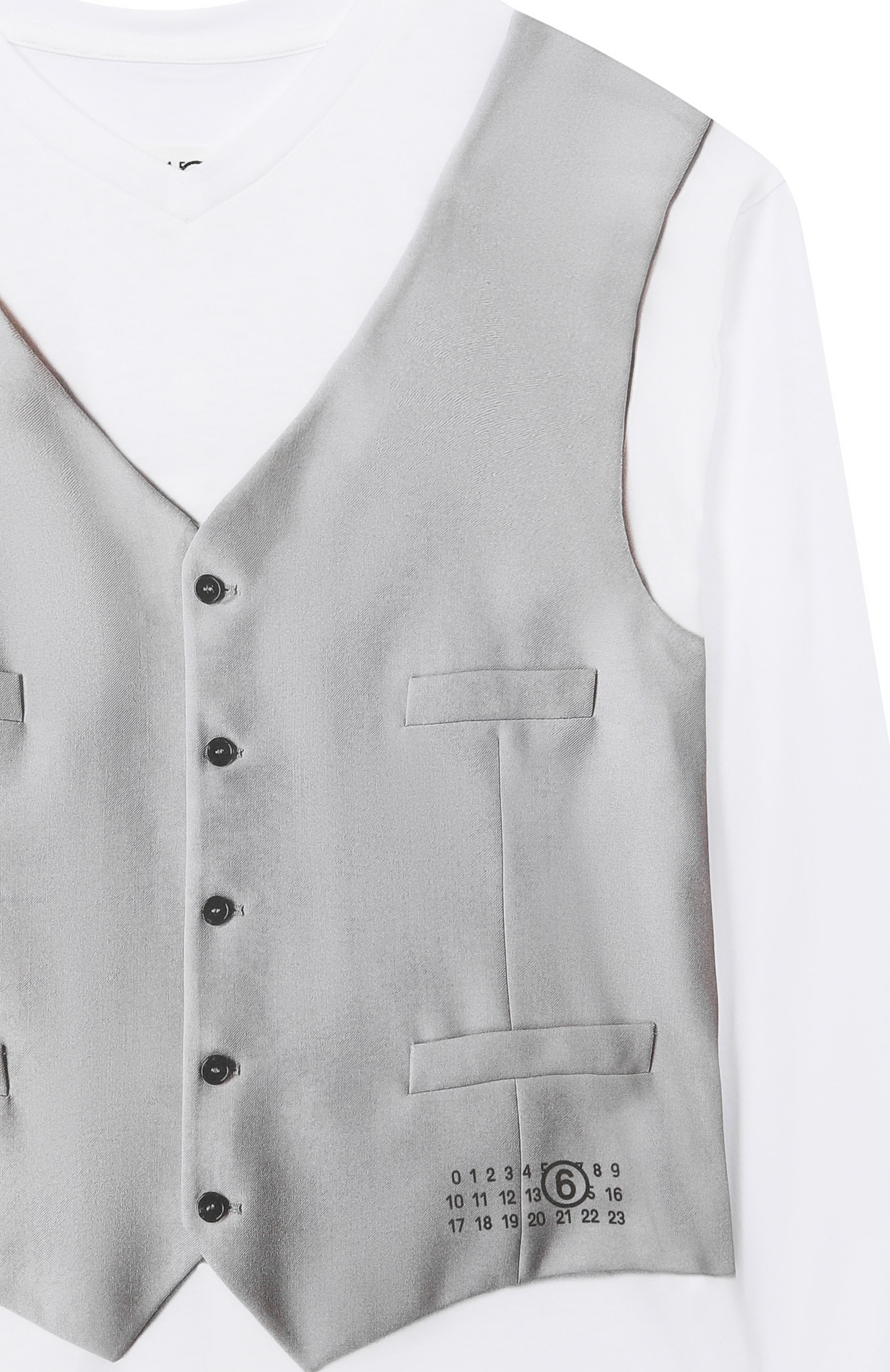 Хлопковый лонгслив MM6, арт. M60873/MM04I, фото 3