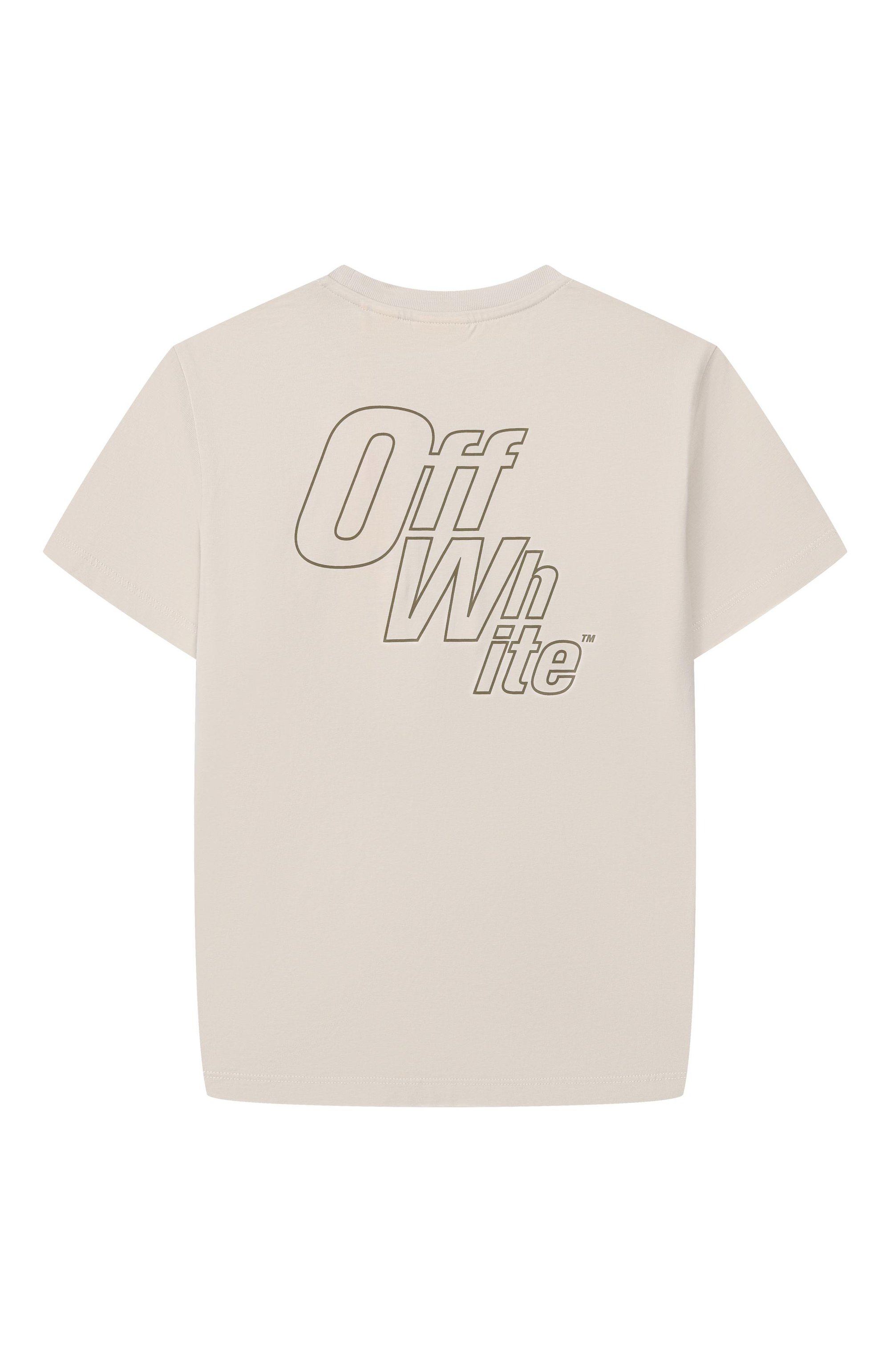 Хлопковая футболка OFF-WHITE, арт. 0BAA016S26JER001, фото 2