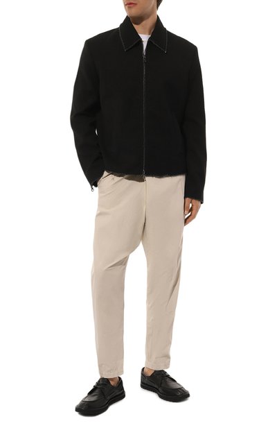 Хлопковые брюки TRANSIT кремового цвета по цене 26350 руб., арт. CFUTRWB113, фото 2 Хлопковые брюки TRANSIT, арт. CFUTRWB113, фото 2