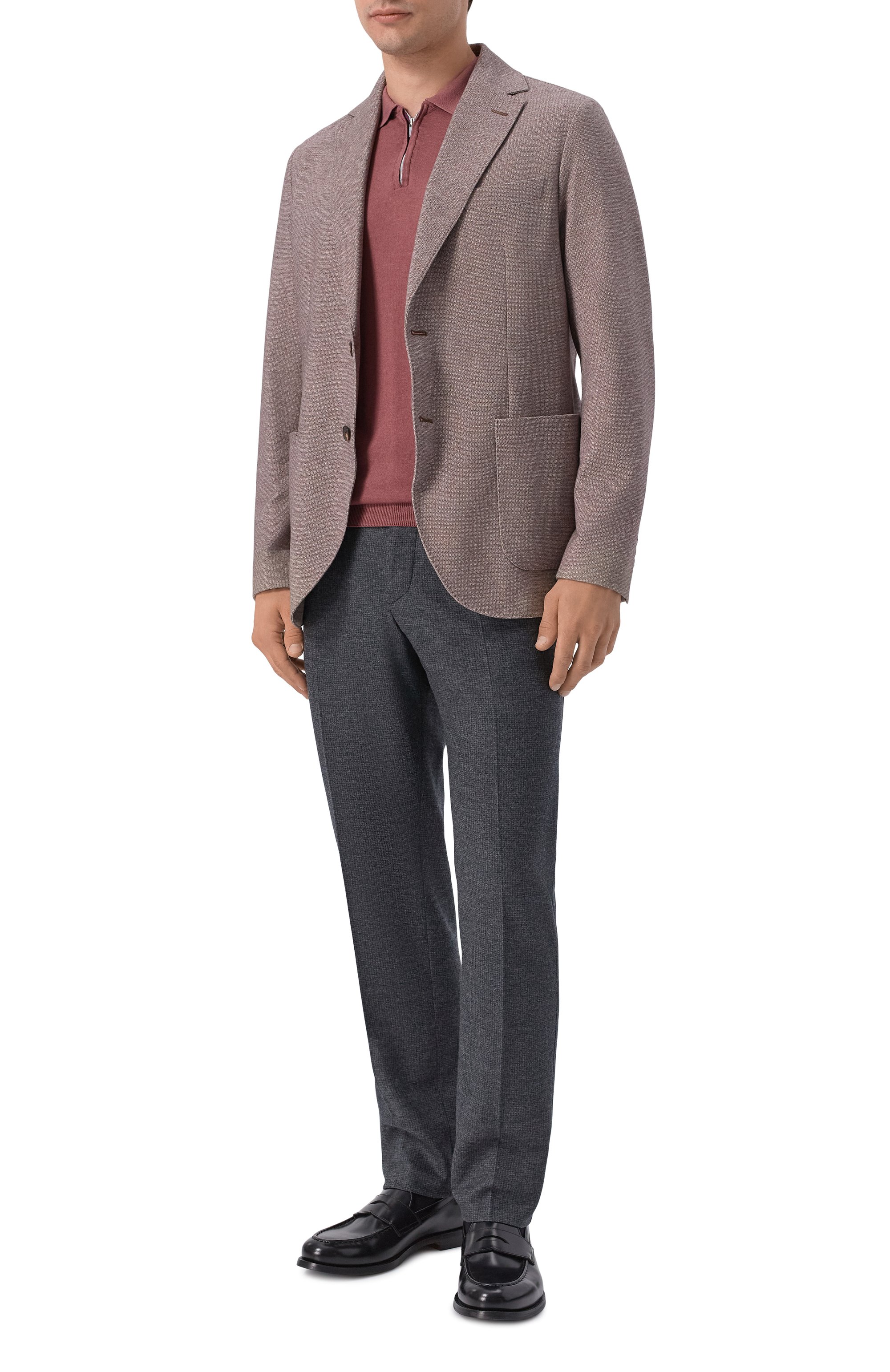 Шерстяные брюки CORNELIANI темно-серого цвета по цене 78500 руб., арт. 284L19/2A17800, фото 2 Шерстяные брюки CORNELIANI, арт. 284L19/2A17800, фото 2