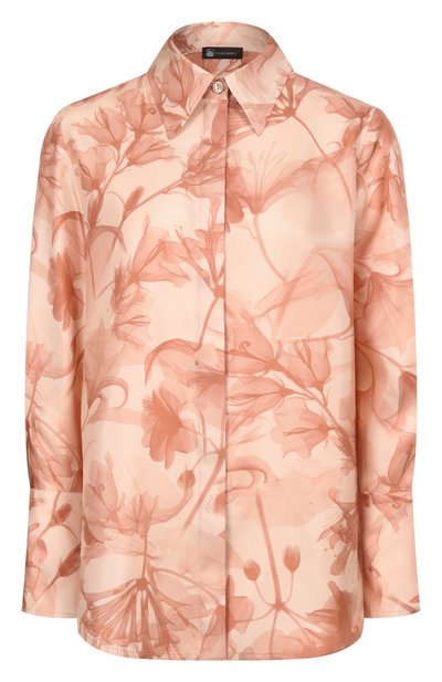 Женская шелковая рубашка COLOMBO, арт. CM00408/F/T0666-11-2F