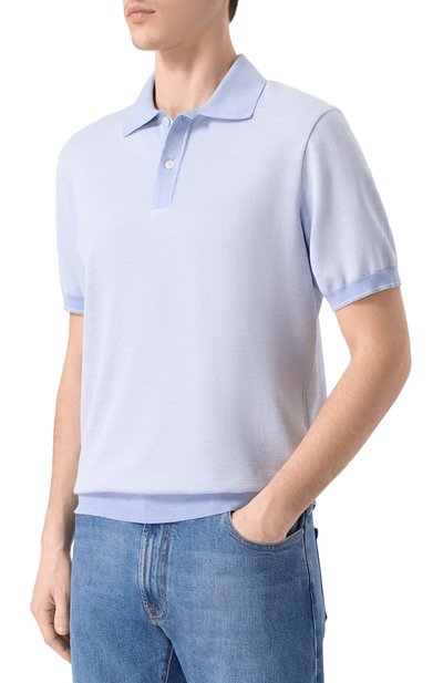 Поло из хлопка и шелка PAUL&SHARK, арт. 25411627, фото 3