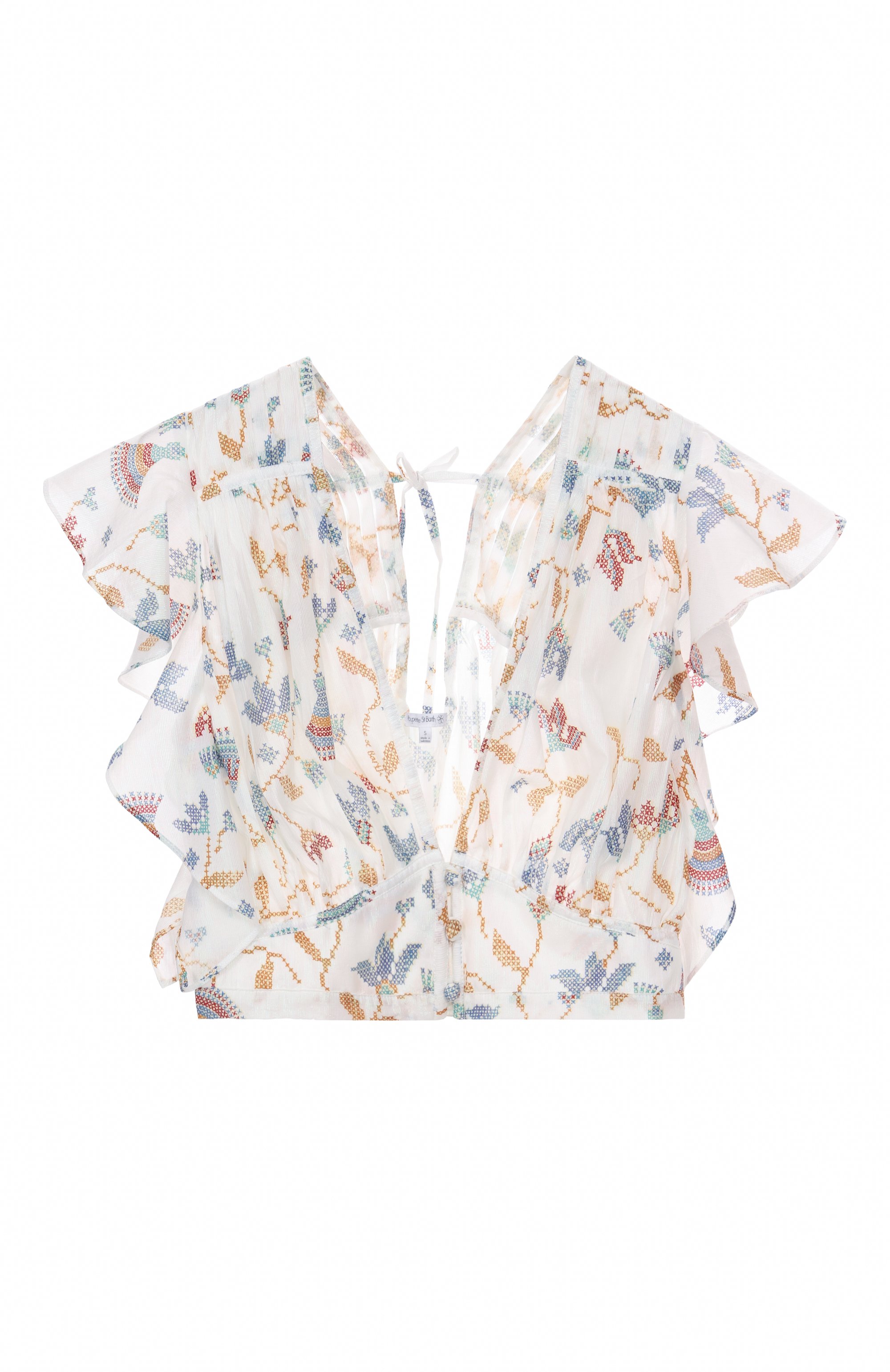 Хлопковый топ POUPETTE ST BARTH, арт. WKKS25DK, фото 1