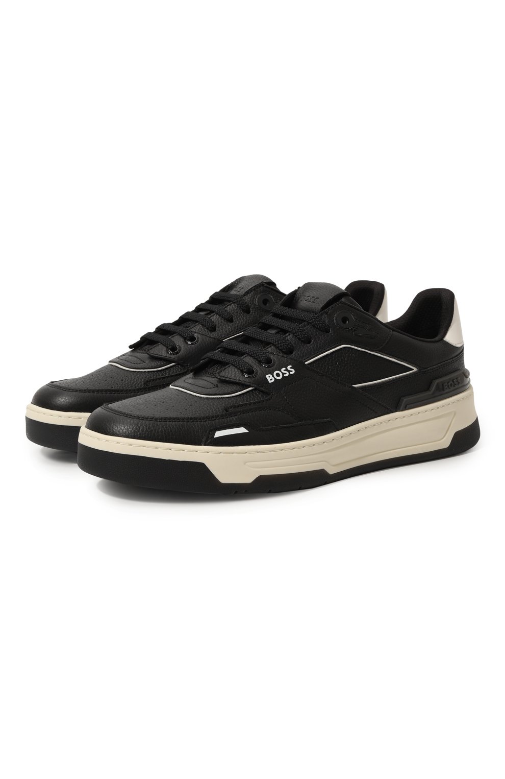 Кожаные кеды BOSS, арт. 50498892, фото 1