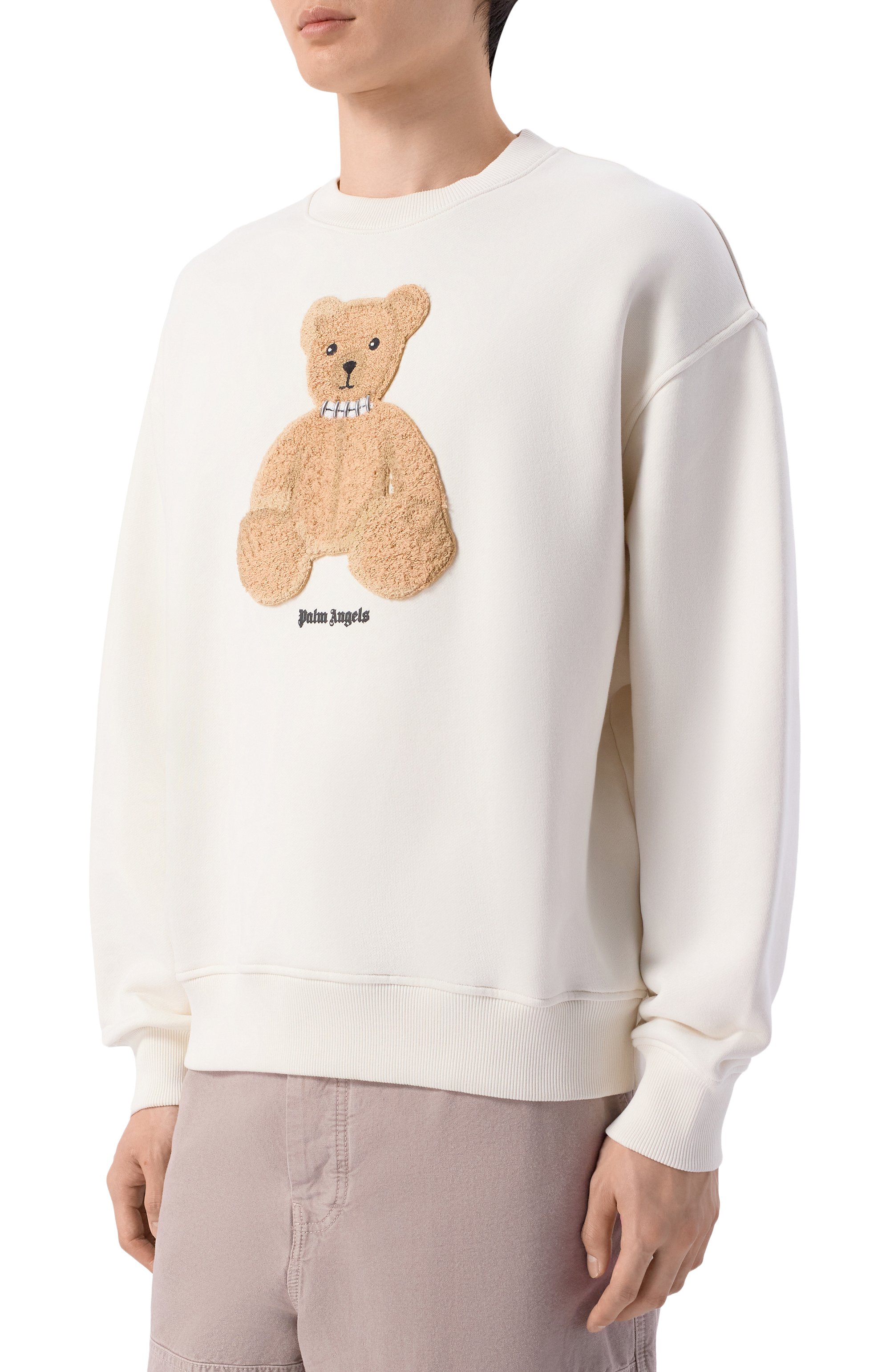 Хлопковый свитшот PALM ANGELS, арт. PMBA08HS26FLE009, фото 3
