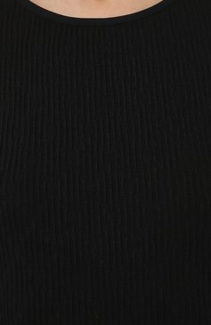 Женский пуловер из вискозы и кашемира GIORGIO ARMANI черного цвета, арт. 6RAM61/AJJGZ | Фото 5 (Материал внешний: Вискоза; Материал сплава: Проставлено; Драгоценные камни: Проставлено; Длина (для топов): Стандартные; Рукава: Длинные; Стили: Кэжуэл; Женское Кросс-КТ: Пуловер-одежда)