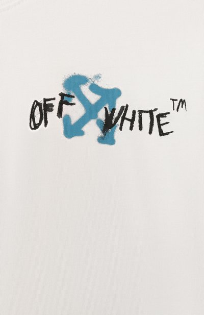Хлопковая футболка OFF-WHITE, арт. 0BAA002S26JER00E_001, фото 3