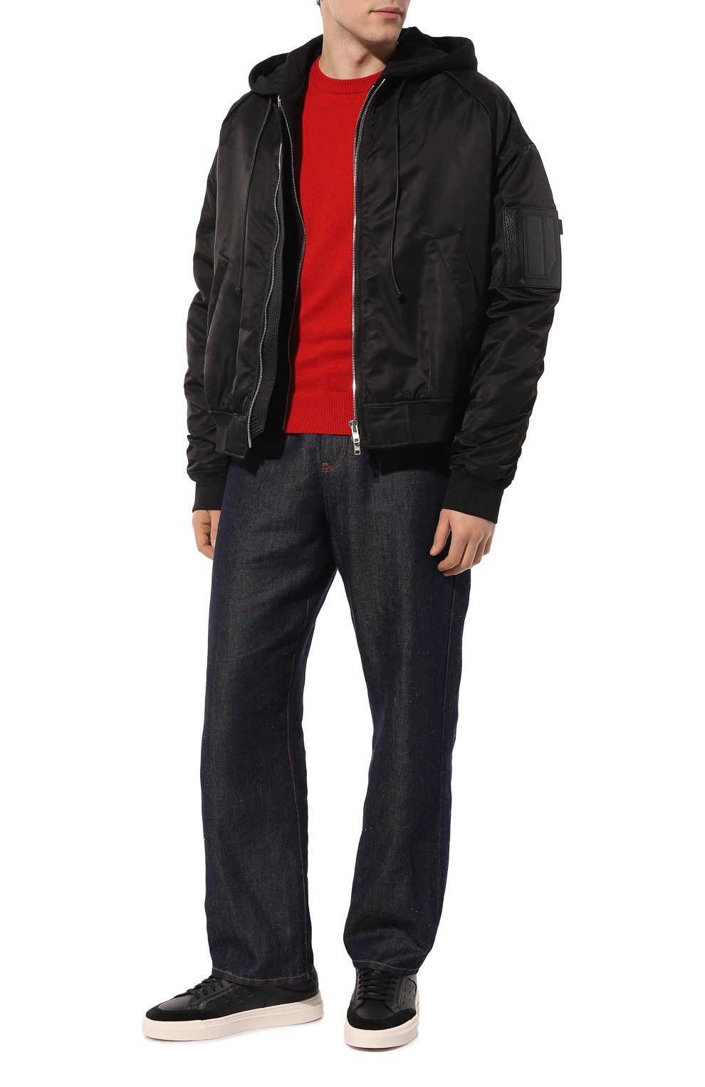 Джемпер из хлопка и кашемира BOSS ORANGE, арт. 50471343, фото 2