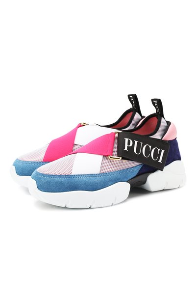 Комбинированные кроссовки EMILIO PUCCI, арт. 9ECE80/9EX20, фото 1