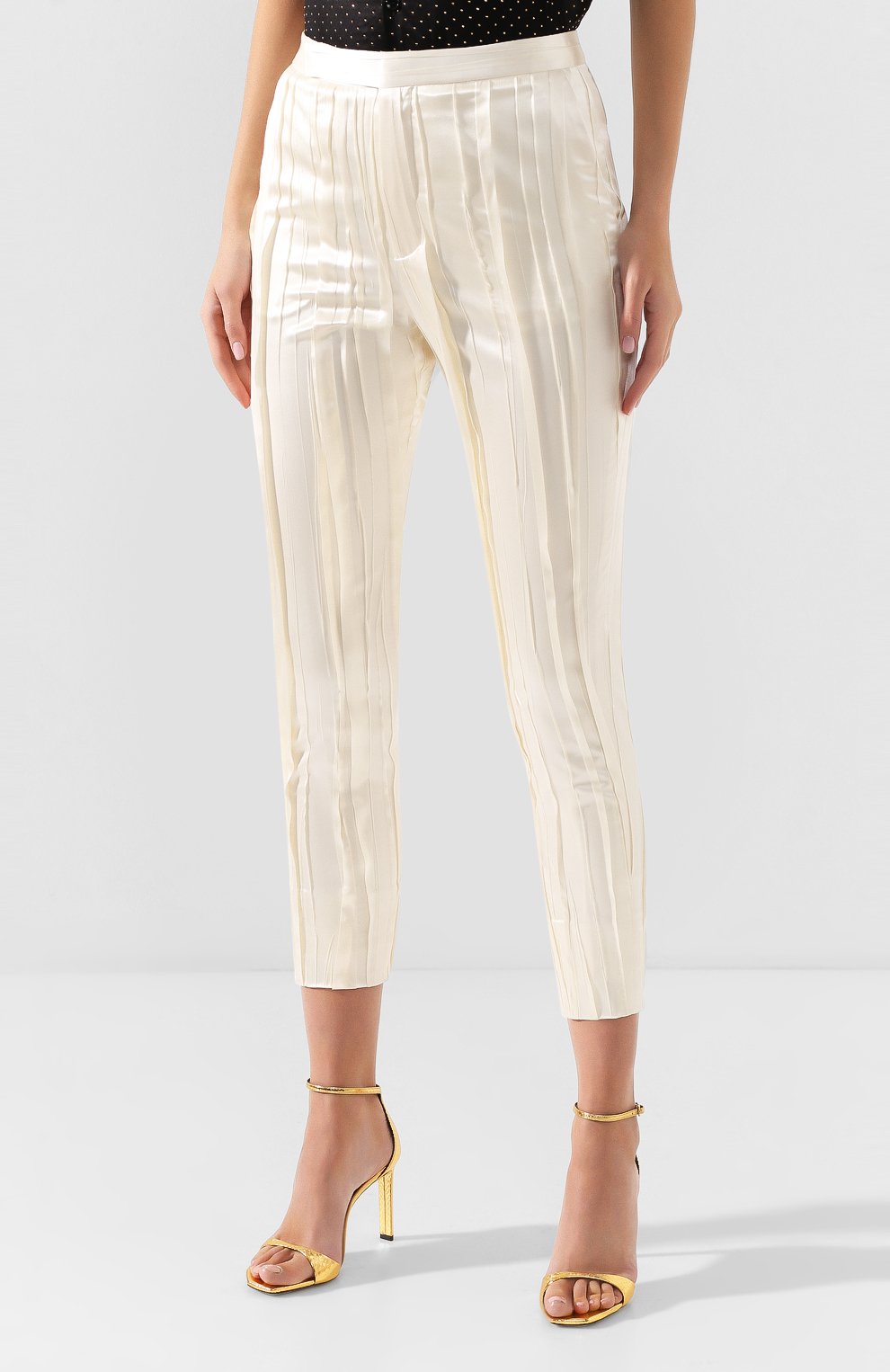 Шелковые брюки SAINT LAURENT, арт. 611919/Y2A31, фото 3