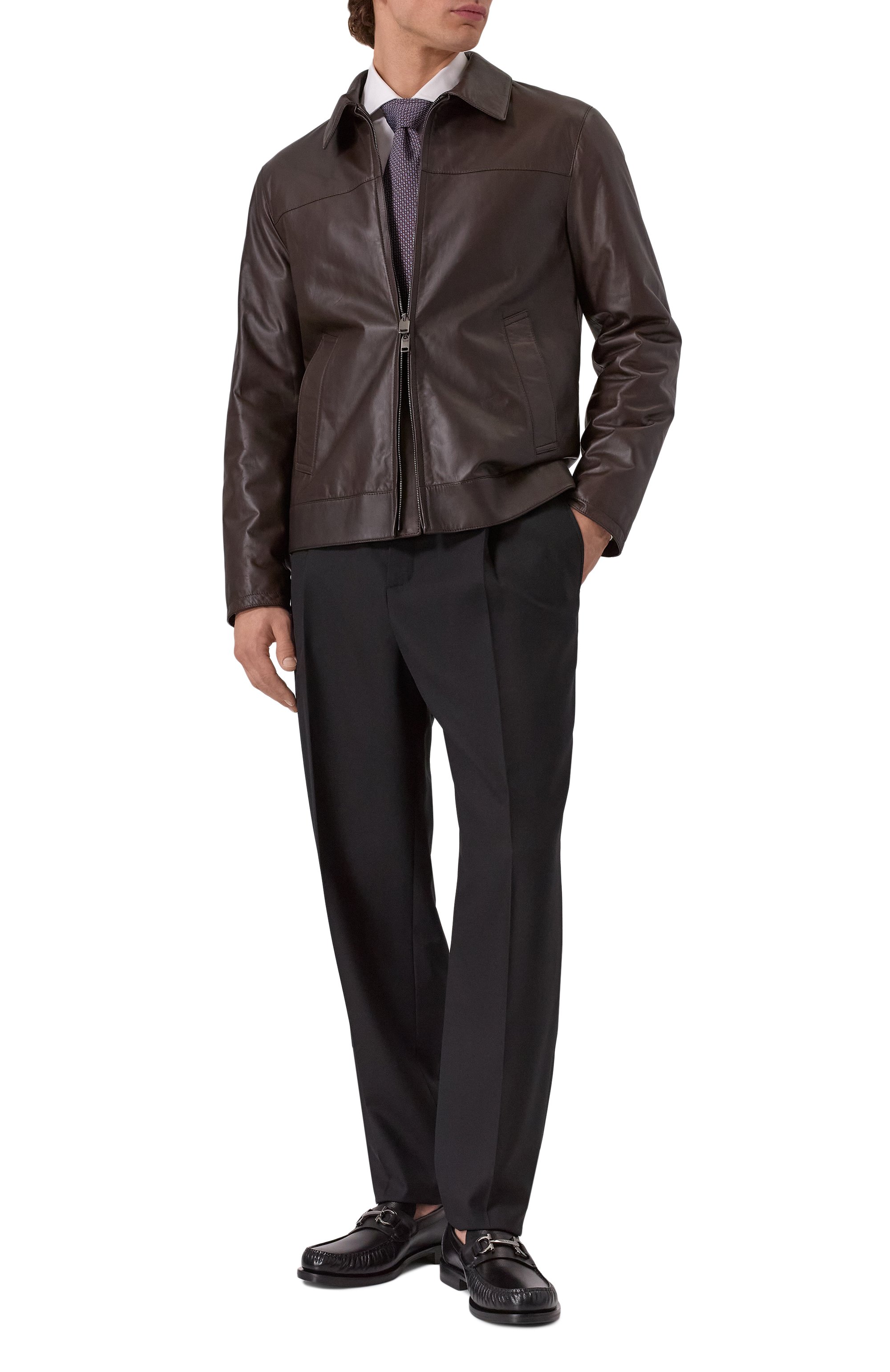 Кожаные лоферы fort FERRAGAMO, арт. 762695, фото 2