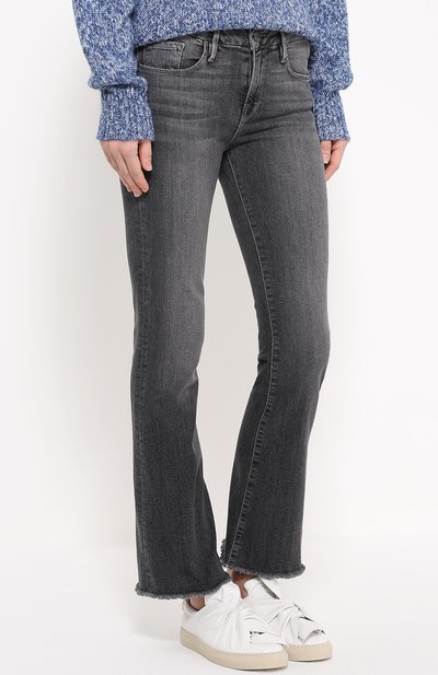 Расклешенные укороченные джинсы с бахромой FRAME DENIM, арт. LMBRE134, фото 3