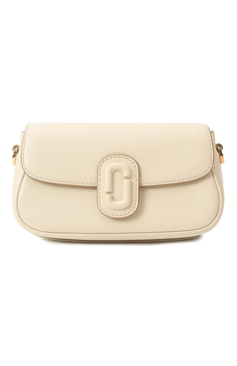 Женская сумка the clover  MARC JACOBS (THE) кремового цвета, арт. 2P4HSH035H02 | Фото 1 (Материал: Натуральная кожа; Размер: small; Ремень/цепочка: На ремешке)
