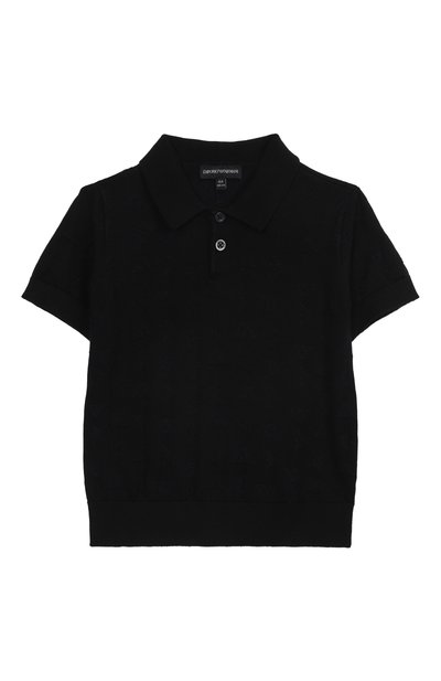 Поло из хлопка и вискозы EMPORIO ARMANI, арт. EB000287/AF13935