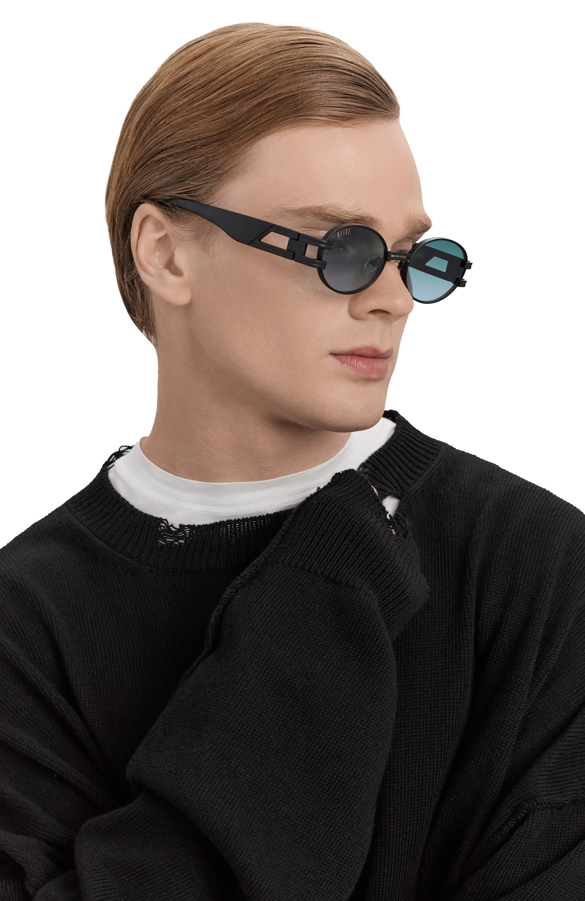 Солнцезащитные очки 9FIVE, арт. ST JAMES-MATTE BLACK / TEAL GRADIENT, фото 2