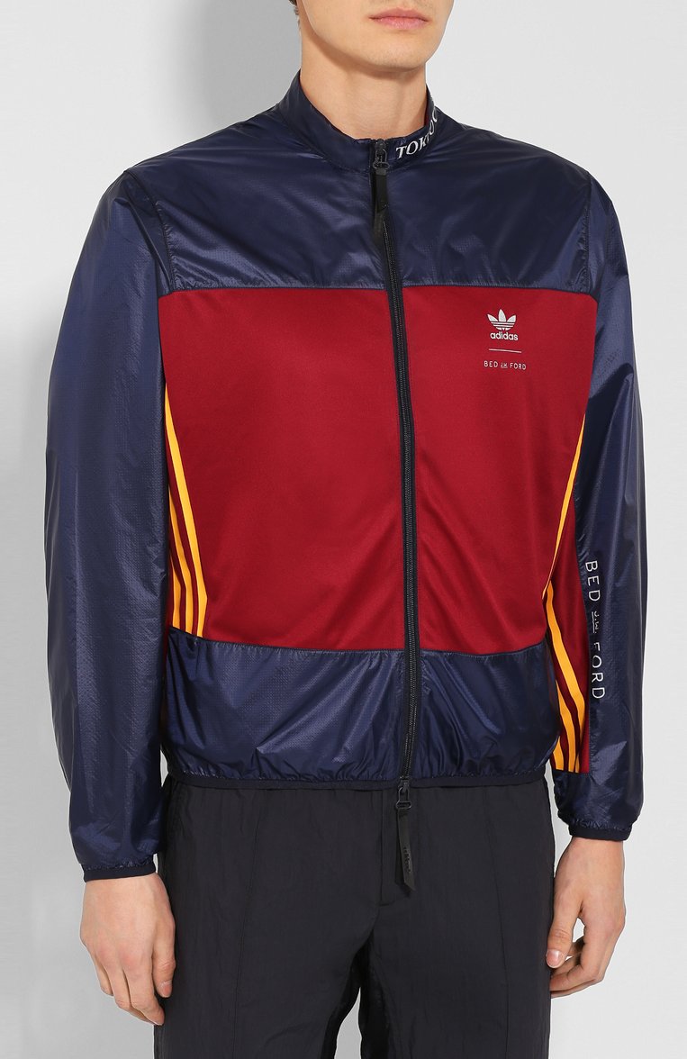 Мужской куртка adidas originals x bed j.w. ford ADIDAS ORIGINALS разноцветного цвета, арт. FI8836 | Фото 3 (Материал внешний: Синтетический материал; Длина (верхняя одежда): Короткие; Рукава: Длинные; Мужское Кросс-КТ: Верхняя одежда; Принт: С принтом; Кросс-КТ: Куртка, бомбер; Стили: Спорт-шик)