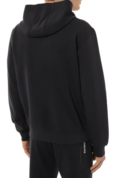 Хлопковая толстовка DIRK BIKKEMBERGS темно-синего цвета по цене 14050 руб., арт. PBMF0436, фото 4 Хлопковая толстовка DIRK BIKKEMBERGS, арт. PBMF0436, фото 4