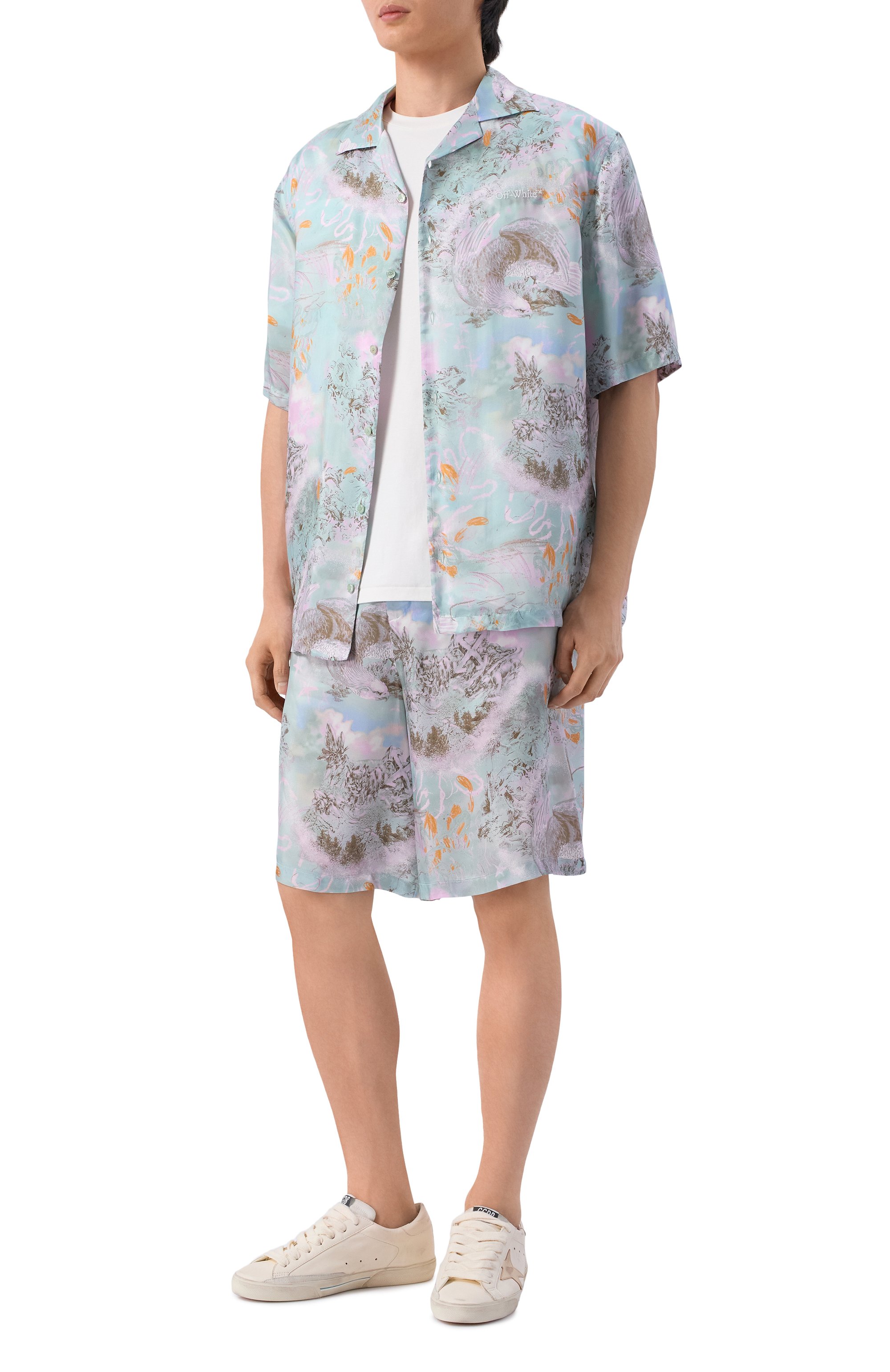 Рубашка из вискозы OFF-WHITE, арт. 0MGG01FS26FAB00B, фото 2