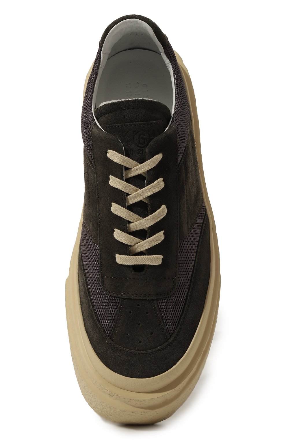 Комбинированные кеды gambetta MM6 хаки цвета по цене 48550 руб., арт. SH3WS0004/P7024, фото 6 Комбинированные кеды gambetta MM6, арт. SH3WS0004/P7024, фото 6