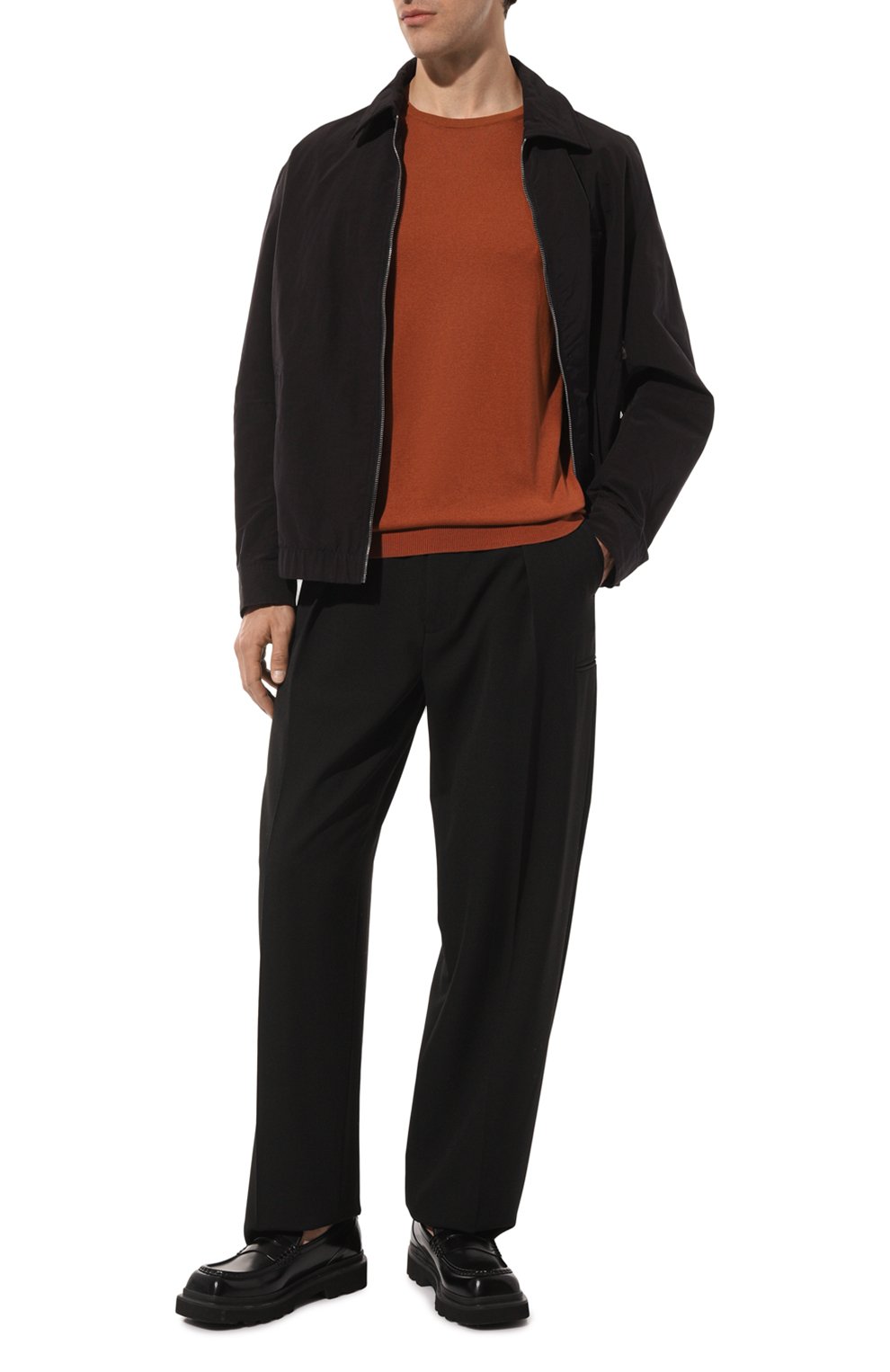 Шелковый джемпер GRAN SASSO светло-коричневого цвета по цене 28550 руб., арт. 43112/23503, фото 2 Шелковый джемпер GRAN SASSO, арт. 43112/23503, фото 2