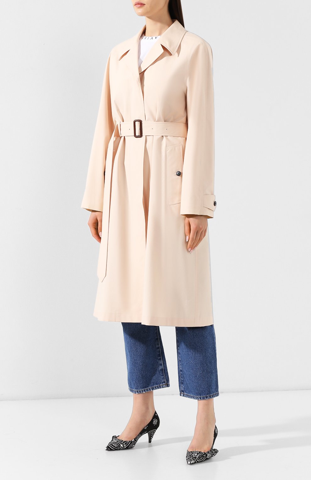 Пальто car coat из смеси хлопка и шелка BURBERRY, арт. 8007010, фото 3