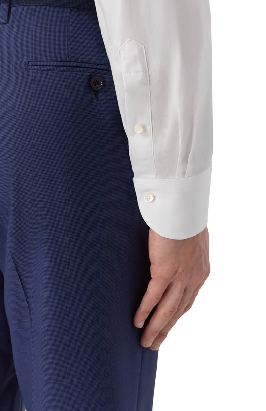 Хлопковая сорочка Canali CCLX018/GA03288 Белый  CCLX018/GA03288 Фото 5