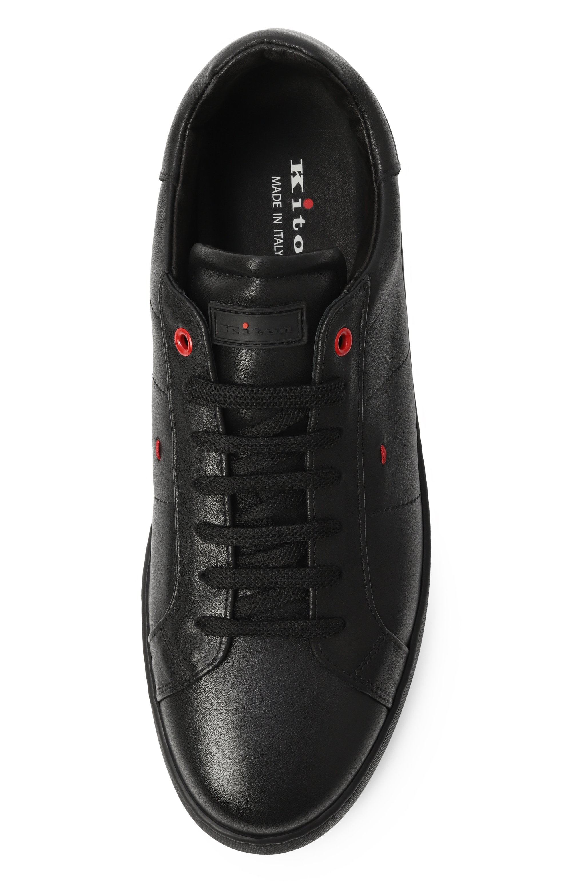 Кожаные кеды KITON, арт. USSA382N0114310, фото 6