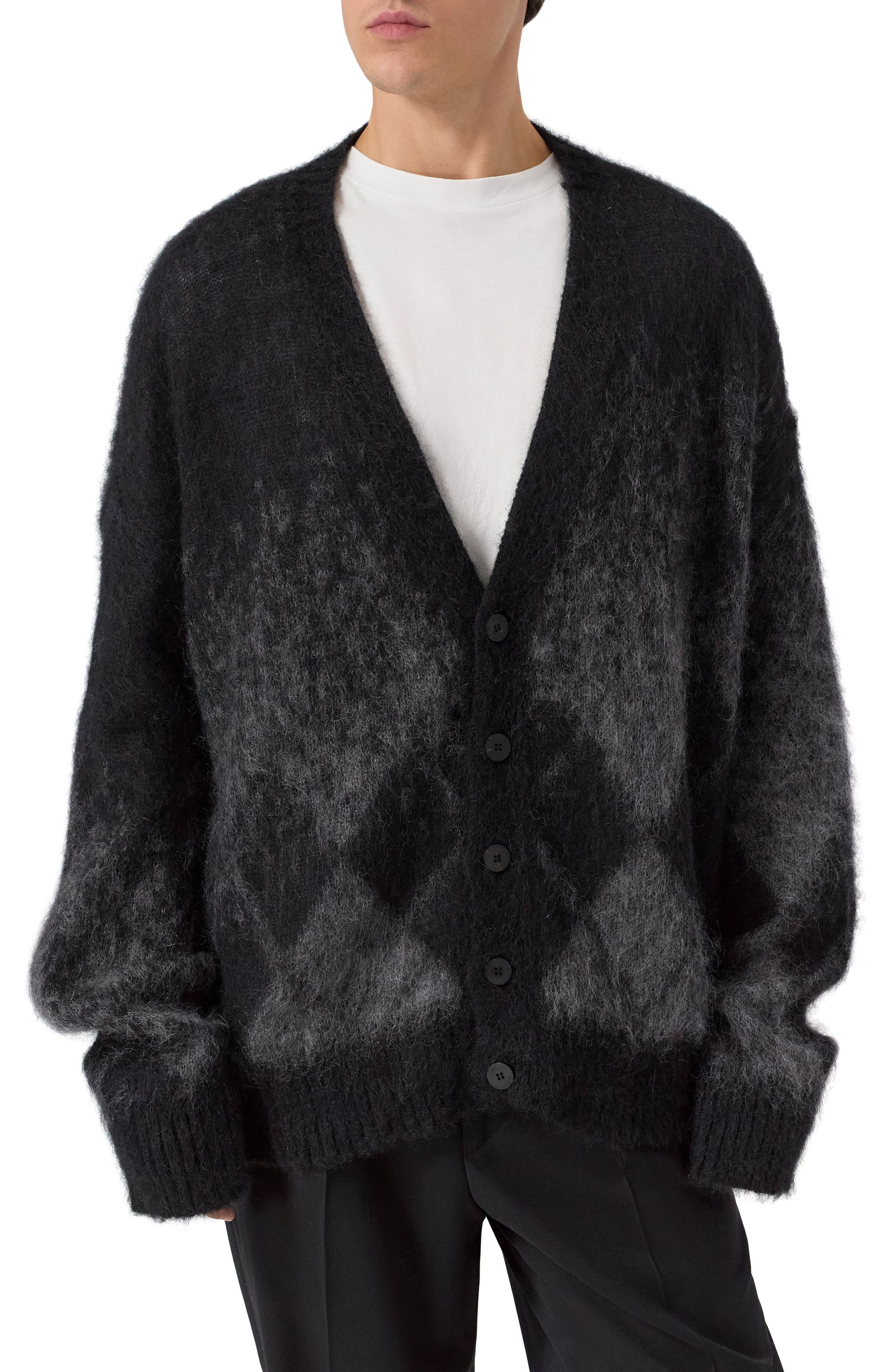 Кардиган ISABEL BENENATO темно-серого цвета по цене 82100 руб., арт. UK67F25, фото 3 Кардиган ISABEL BENENATO, арт. UK67F25, фото 3