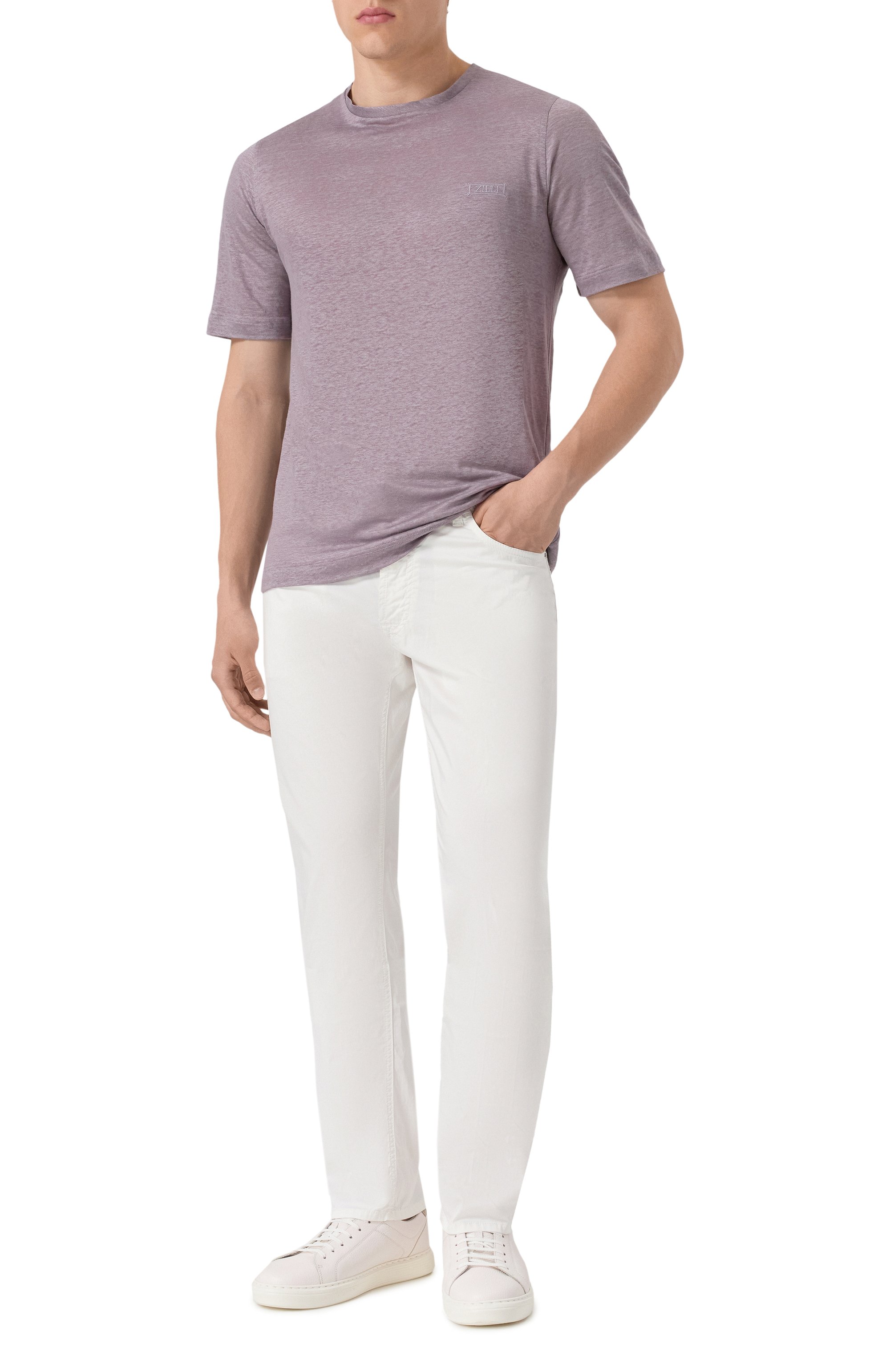 Льняная футболка ZILLI, арт. TSR02AM0800VNI000, фото 2