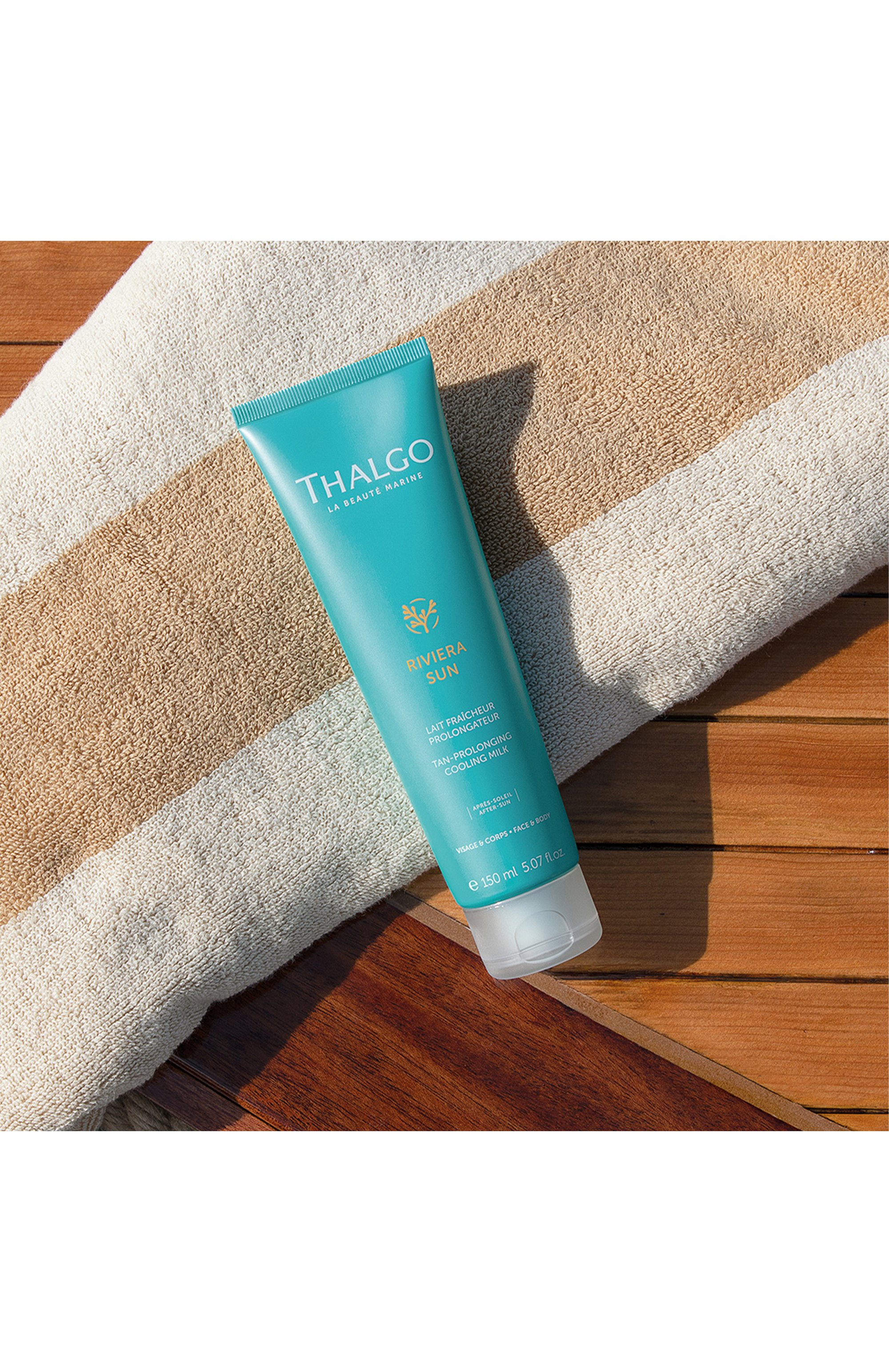 Освежающее и продлевающее загар молочко для лица и тела riviera sun после пребывания на солнце (150ml) THALGO, арт. VT23006, фото 2