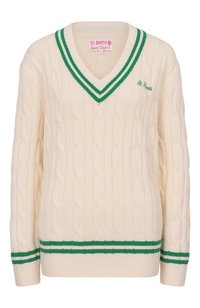 Женский свитер из шерсти и вискозы MC2 SAINT BARTH, арт. R0G0009-00040I/R0GER W