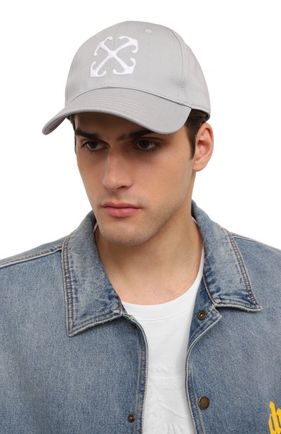 Хлопковая бейсболка OFF-WHITE, арт. 0MLB052S24FAB006, фото 2