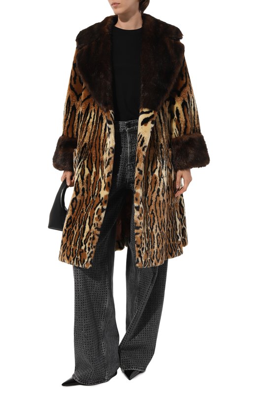 Шуба из экомеха Gucci 573151 XEAA1 Леопардовый  573151 XEAA1 Фото 2
