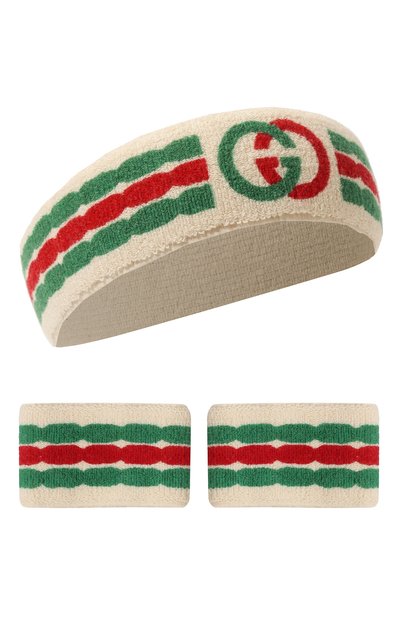 Комплект из повязки на голову с двумя манжетами GUCCI, арт. 595716 3GE37, фото 1