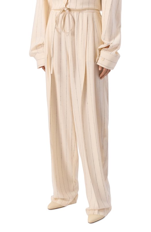 Костюм из вискозы и льна The Andamane T196469C/TNV136 Кремовый  T196469C/TNV136 Фото 4