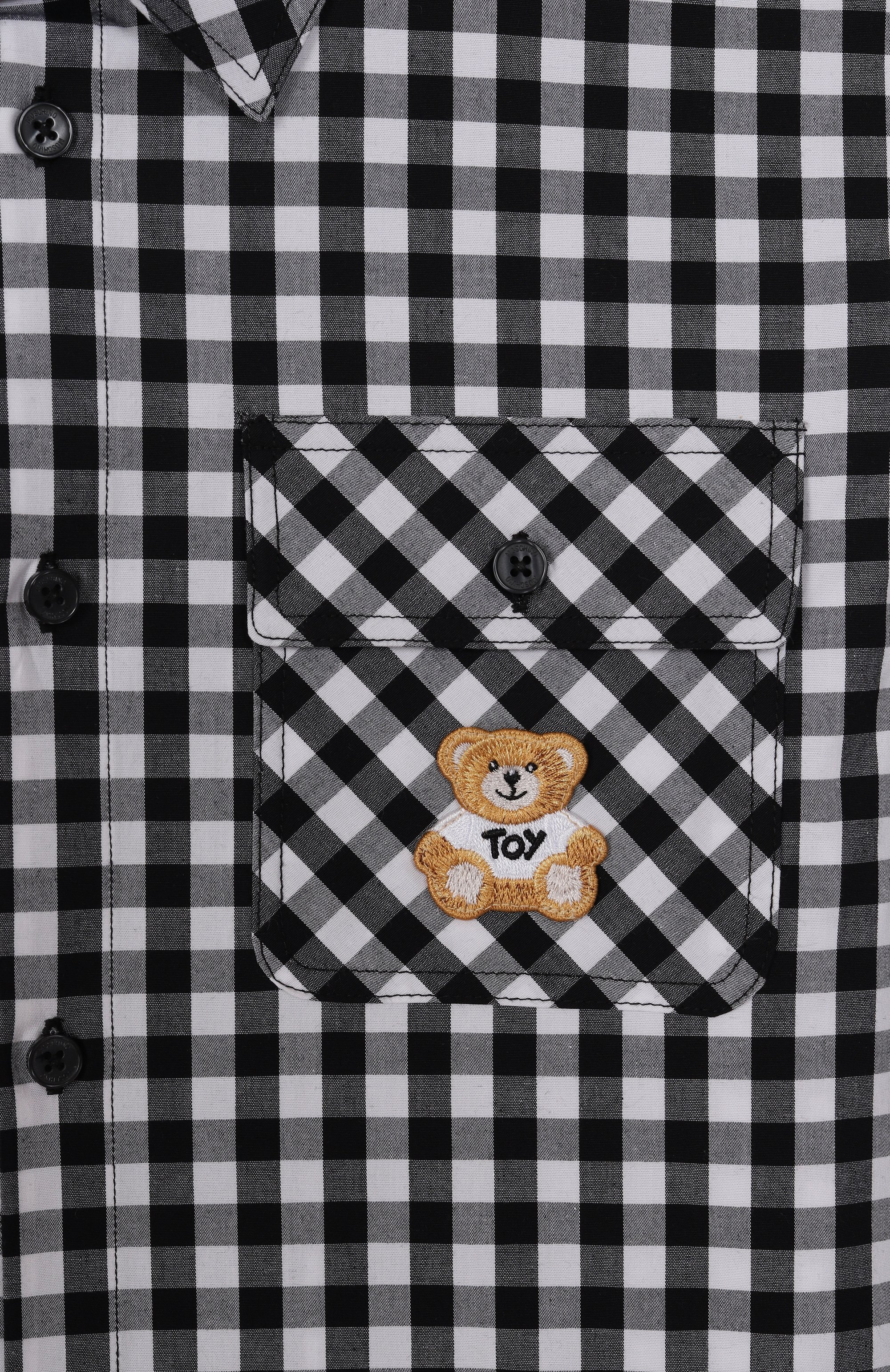 Хлопковая рубашка MOSCHINO, арт. HUC01J/LME04/4-8, фото 3