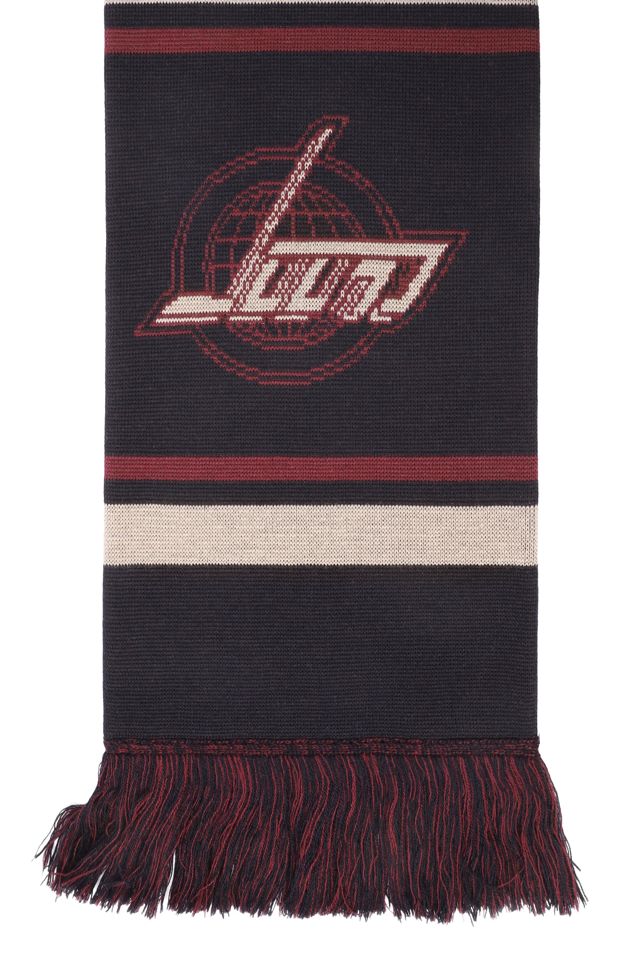 Шарф JUUN.J темно-синего цвета по цене 25750 руб., арт. JC5X8ZP01R, фото 4 Шарф JUUN.J, арт. JC5X8ZP01R, фото 4