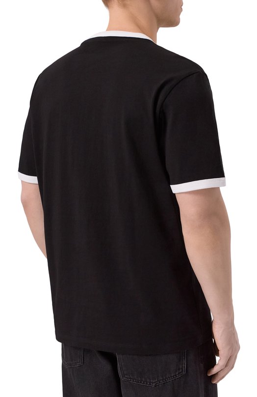 Хлопковая футболка HUGO 50556545 Чёрный  50556545 Фото 4