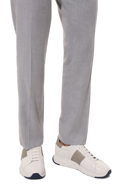 Кроссовки с отделкой из кожи каймана ZILLI, арт. H0094AM1020VSWR01, фото 3