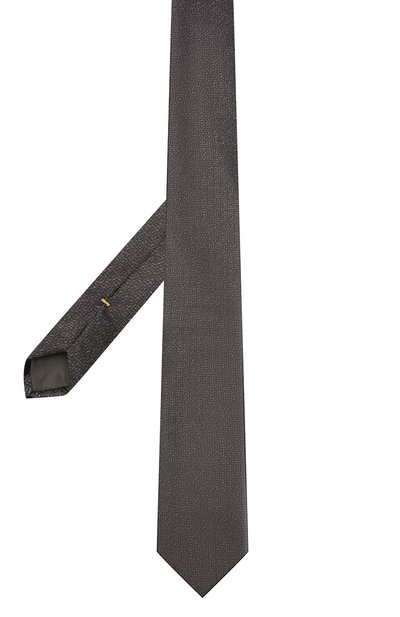 Шелковый галстук CANALI темно-серого цвета по цене 14950 руб., арт. 24/HJ03283, фото 2 Шелковый галстук CANALI, арт. 24/HJ03283, фото 2