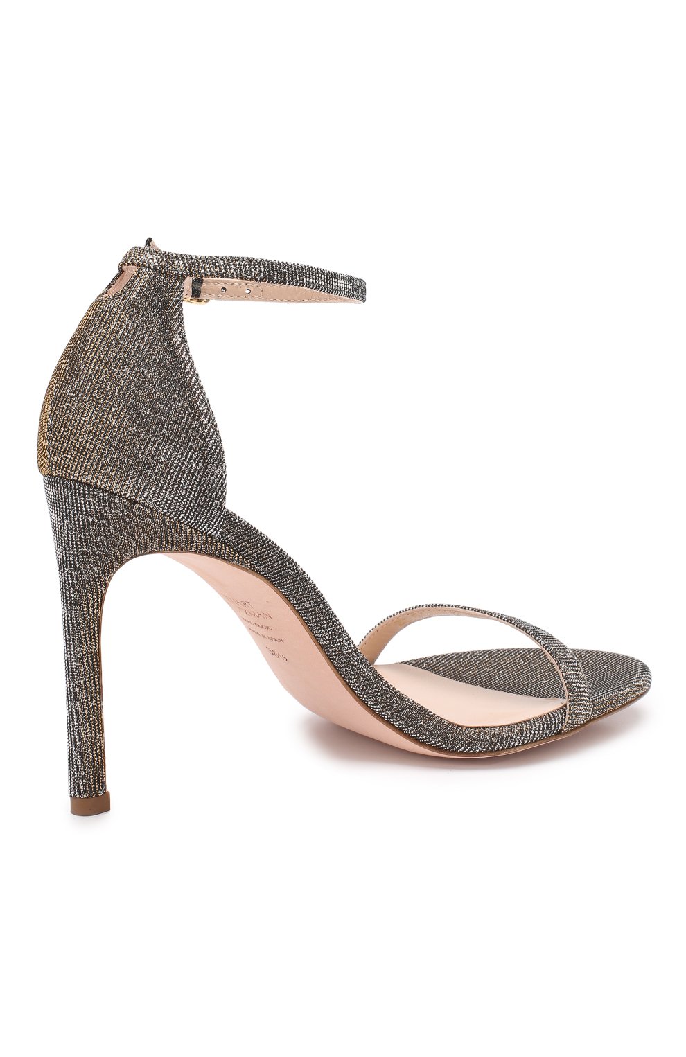 Текстильные босоножки STUART WEITZMAN, арт. NUDISTS0NG/NIGHTTIME, фото 4